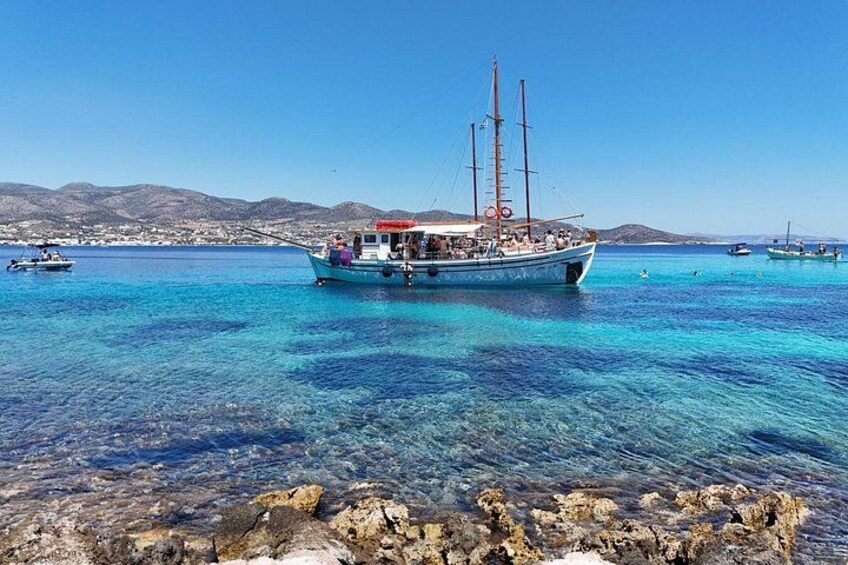 Half Day Sea Tours Blue Lagoon Sea Caves Antiparos Alyki port 2