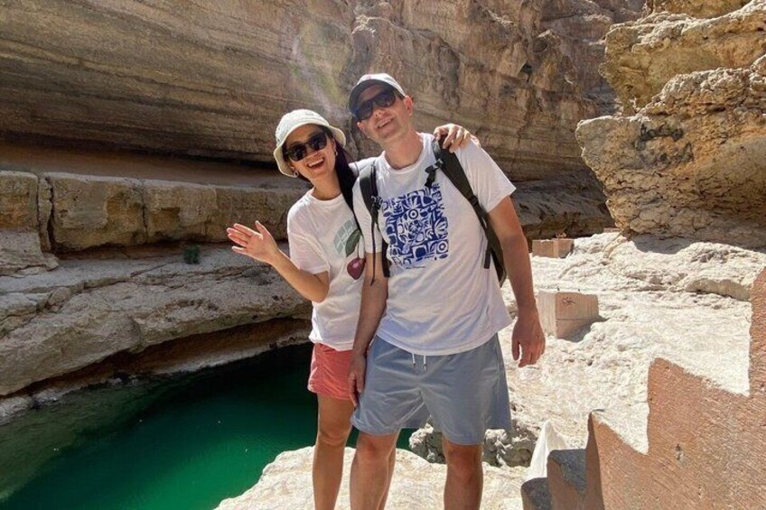 Sharing Tour to Wadi Shab Hike, Swim, Cave, Sinkhole & Fins Beach 5
