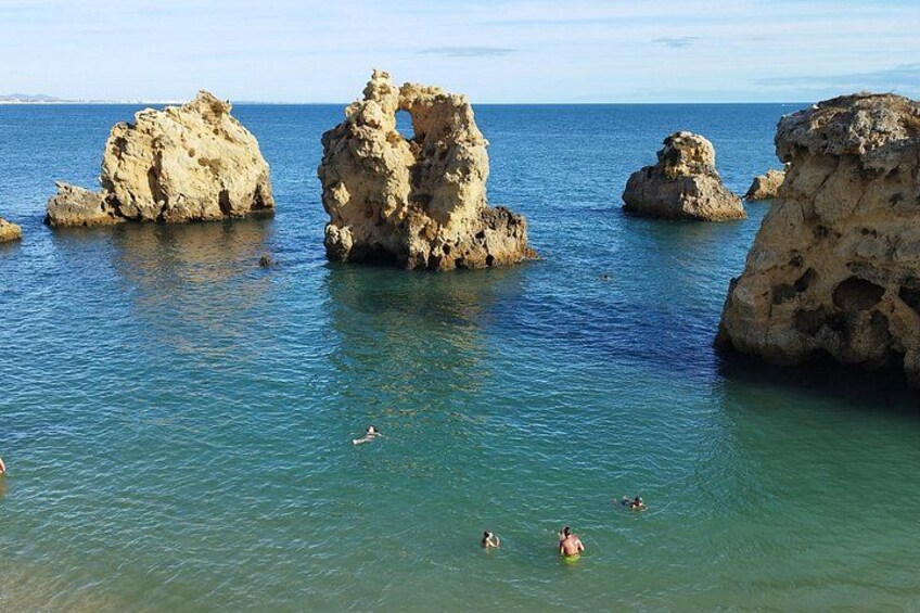 The rock formations in Albufeira are just beautiful. 4