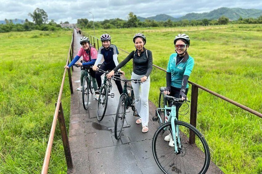Crossing history, one pedal at a time.
The Iron Bridge of Takua Pa where the past meets our present ride. 4