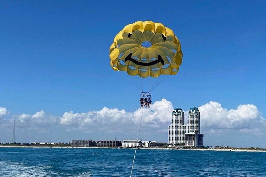 Ocean Parasailing Over the Gulf of Mexico with Sonny's Beach Service 3