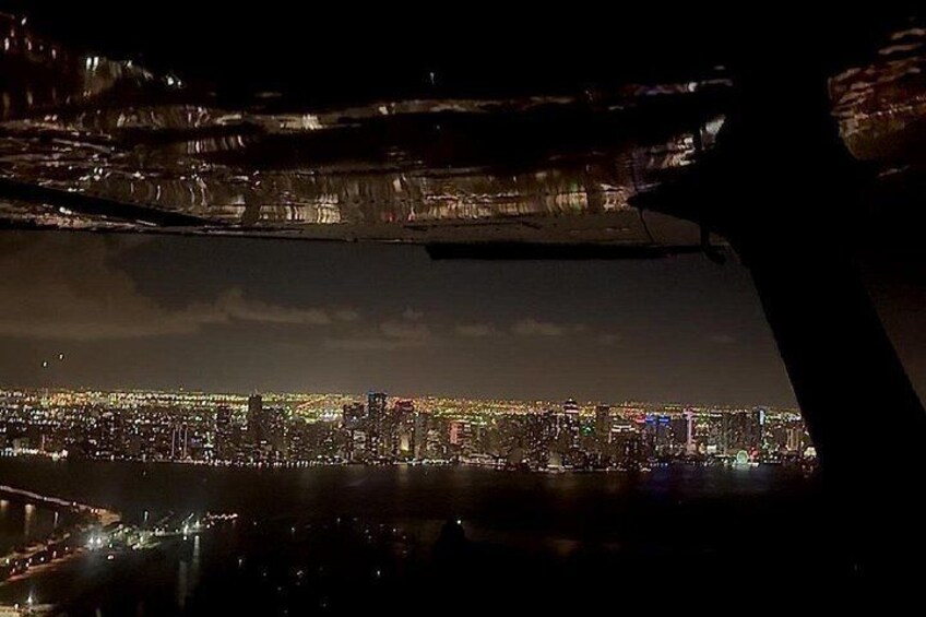 Miami Beach Night Lights Airplane Tour with Champagne 50 Mins 2