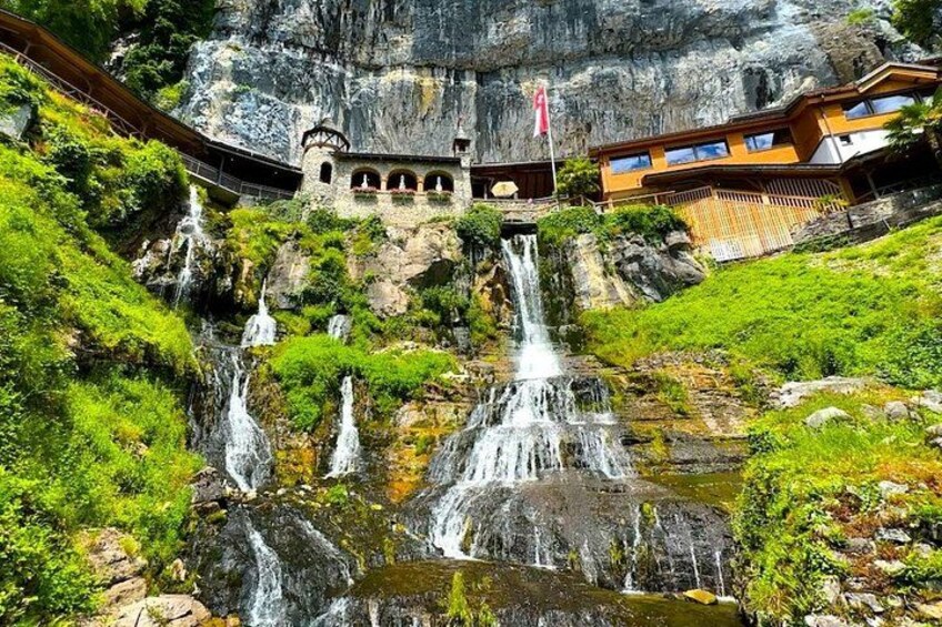 From Basel: Swiss Alps, Lauterbrunnen, Beatus Caves Small Group 4