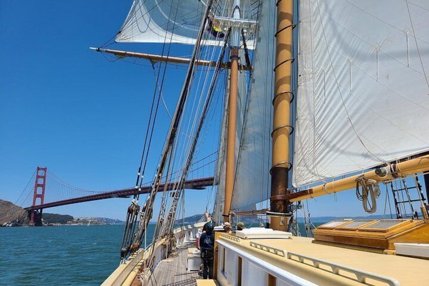 The Golden Gate Bridge from the deck of Brigantine MATTHEW TURNER 2