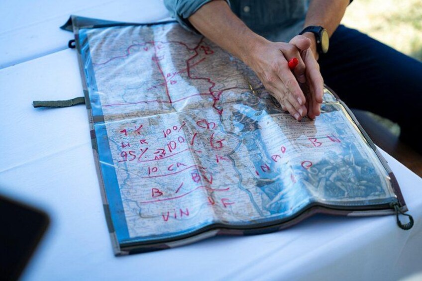 We'll be explaining the area with a very old map 2