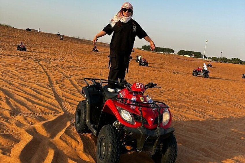 Dubai Desert Safari with BBQ Dinner, Camel Ride & Dune Bashing 1