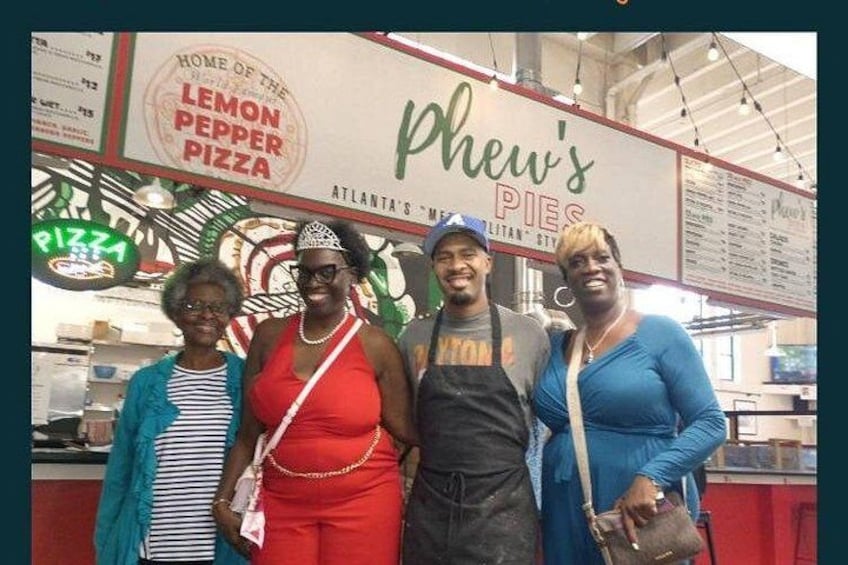 Chit Chat Atlanta Tourists with owner of Phew's Pies 3