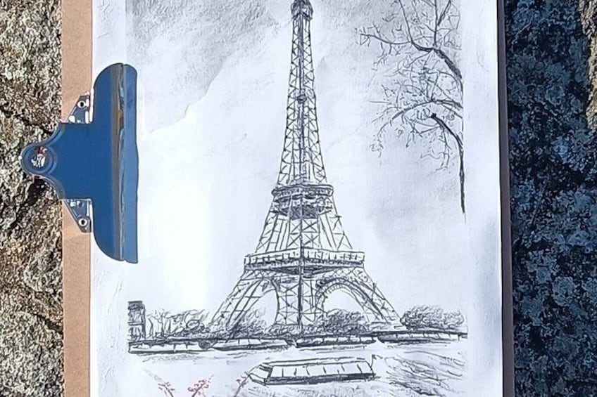 Eiffel Tower Drawing Workshop at the Eiffel Tower 2