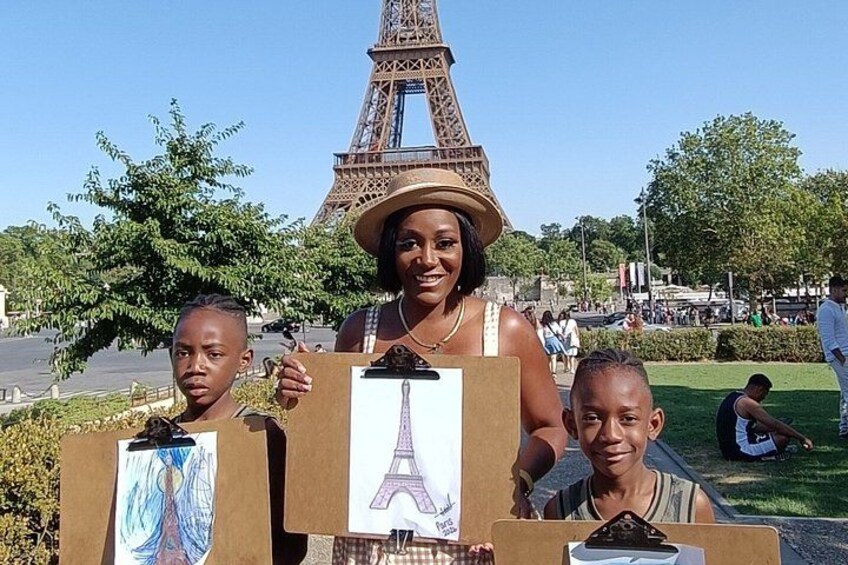 Eiffel Tower Drawing Workshop at the Eiffel Tower 1