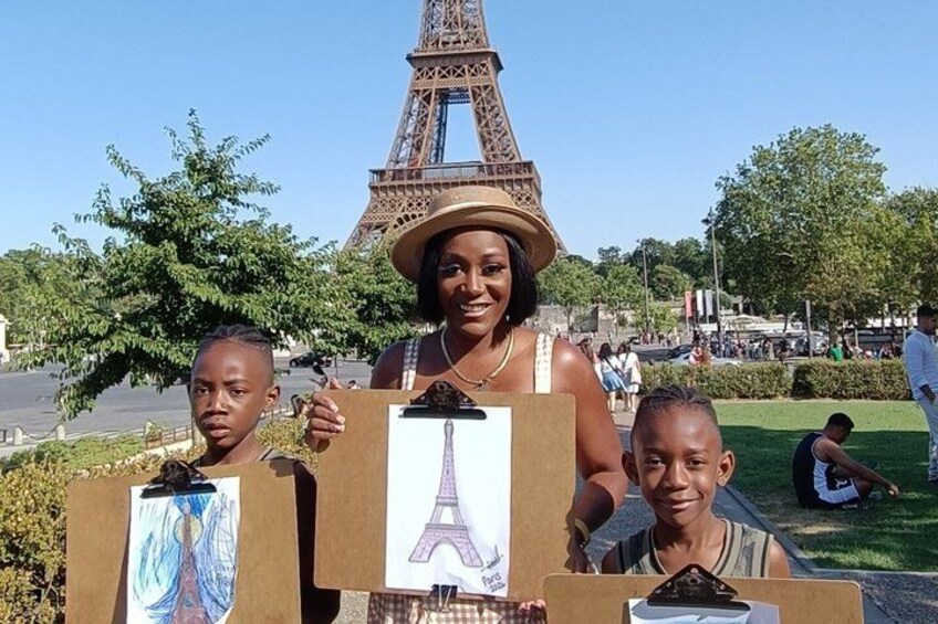 Eiffel Tower Drawing Workshop at the Eiffel Tower 1
