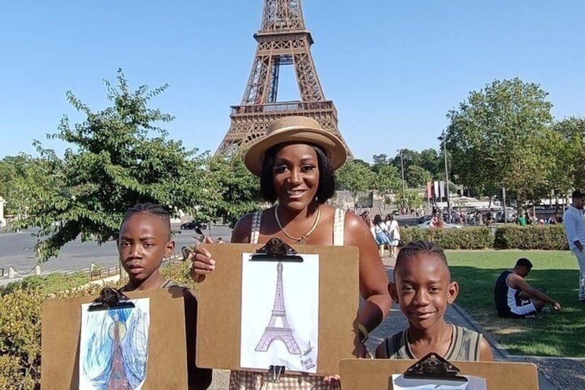 Eiffel Tower Drawing Workshop at the Eiffel Tower 2