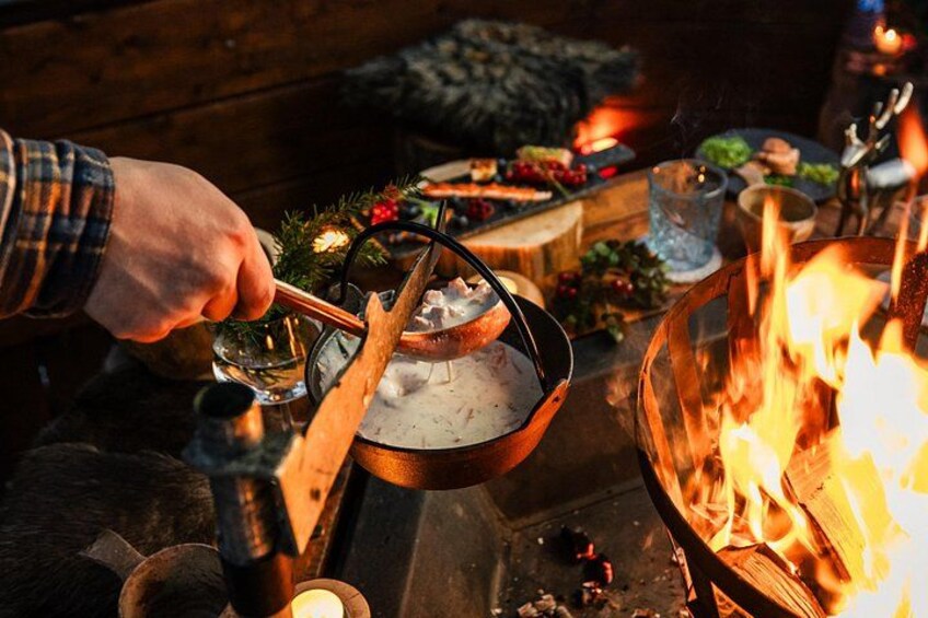 VIP Enchanted Evening Igloo Dining Northern Lights in the Forest 4