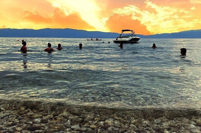 Lake Ohrid Boat Trip Bay of Bones Saint Naum and Swim 2