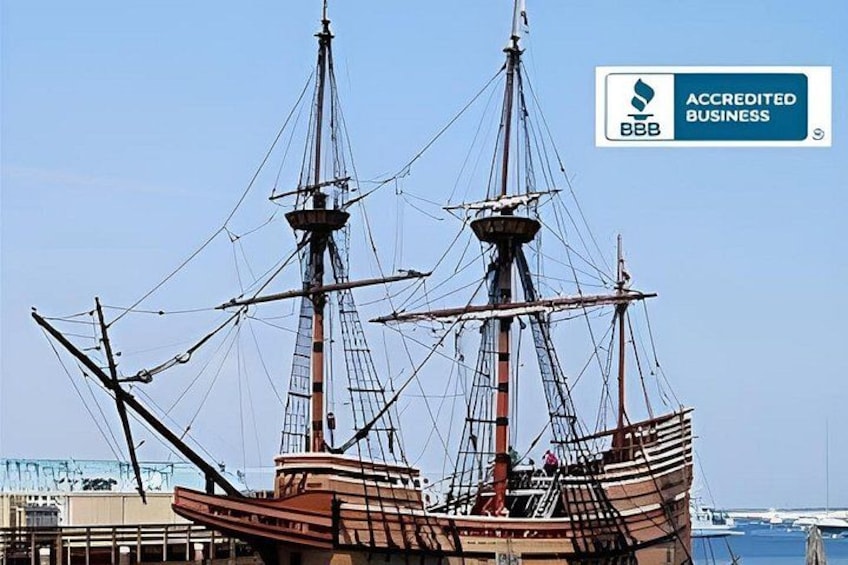 Tour to Plymouth including Plimoth Patuxet Museum and Mayflower 1