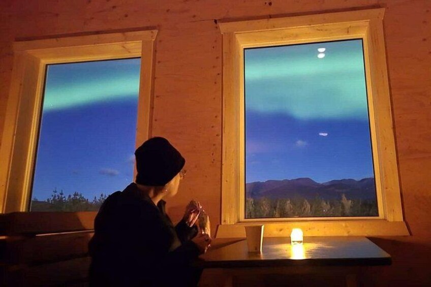 Enjoy the show from inside the warm cabin 2