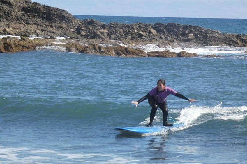 Beginner surf session at Alagoa Beach, at Porto da Cruz 3
