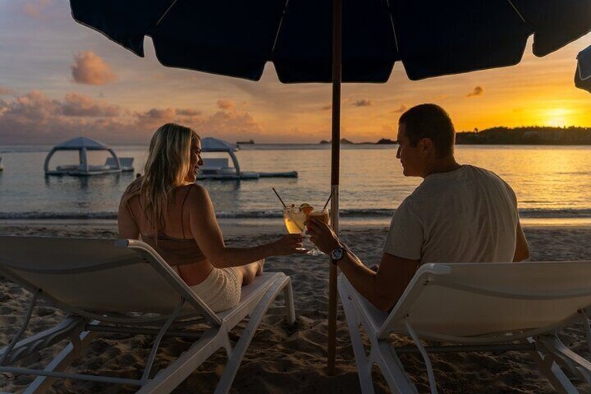 Rum tastings on the beach 1