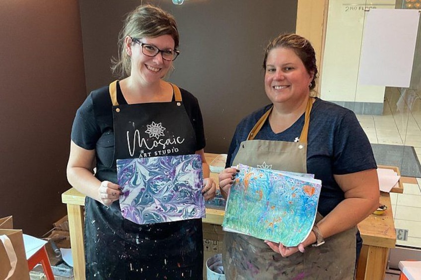 Water Marbling Workshop in Voorhees, NJ 4