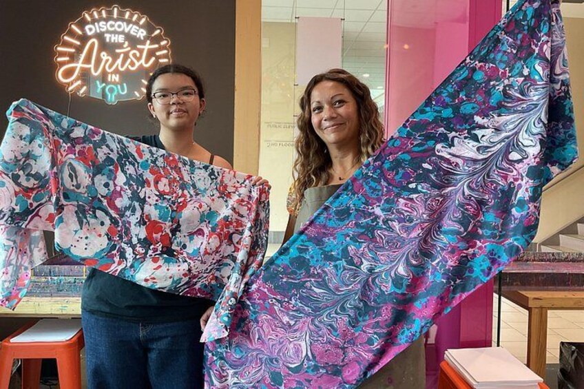 Water Marbling Workshop in Voorhees, NJ 2