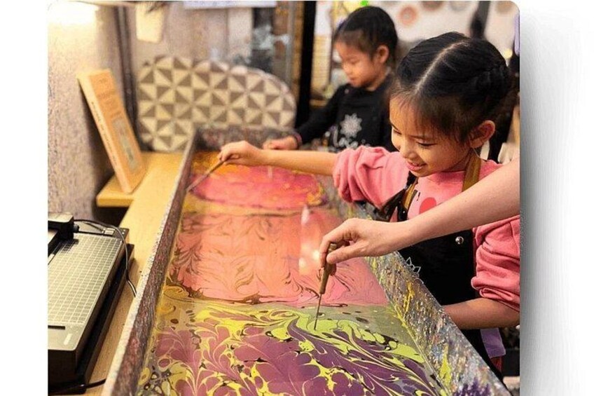 Water Marbling Workshop in Voorhees, NJ 1