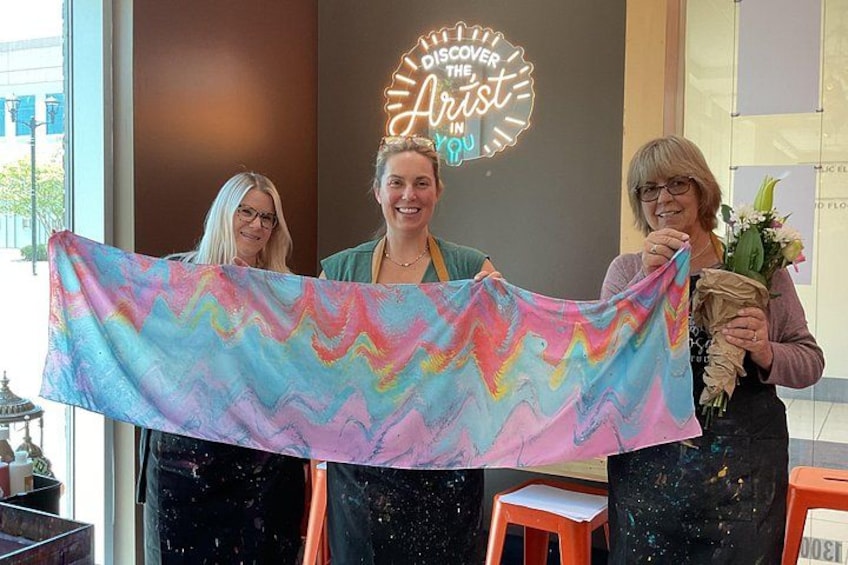 Water Marbling Workshop in Voorhees, NJ 2
