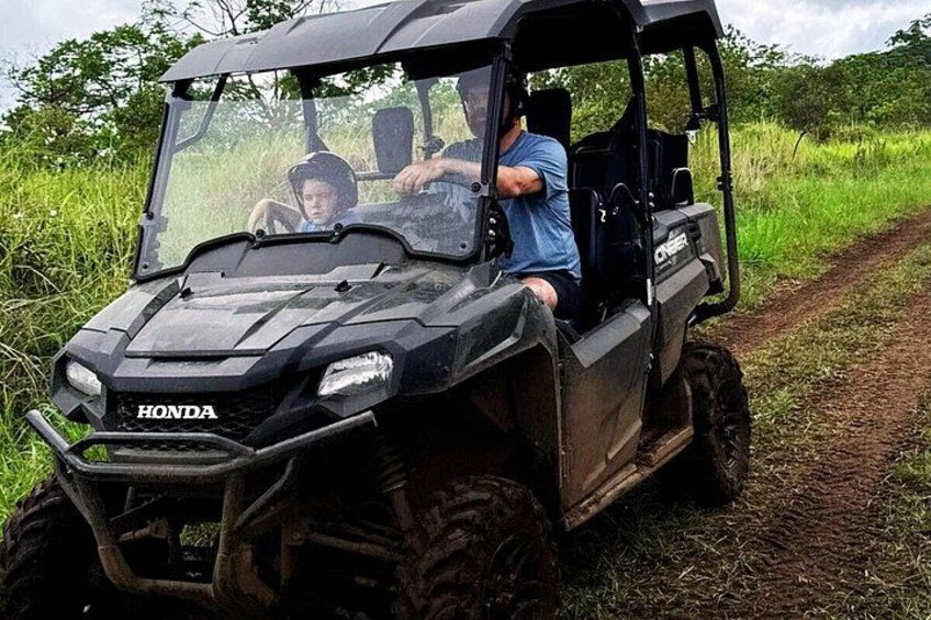 Hang on tight! A little mud, a lot of laughter. 2