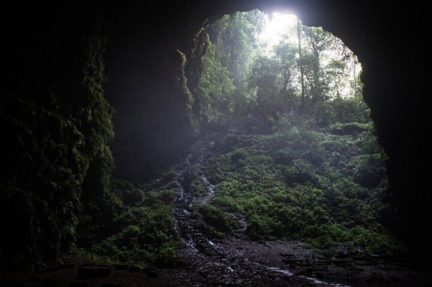 Experience one of the most awe-inspiring adventures in Indonesia with a visit to Jomblang Cave, a unique vertical cave located in Gunung Kidul, just outside Yogyakarta. 3