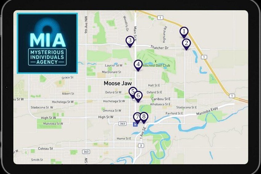 Moose Jaw Driving Map 5