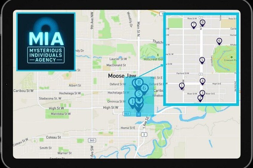 Moose Jaw Walking Map 3