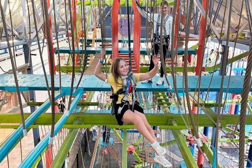 San Antonio indoor high ropes course 1