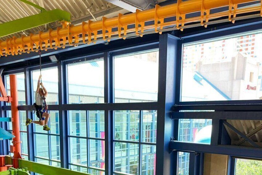 Zip rail overlooking the riverwalk lagoon 5