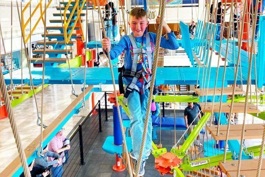 Active High Ropes Course Family Activity 4