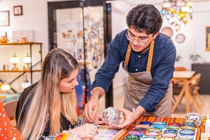 Mosaic Lamp Workshop in Brighton, MA 4