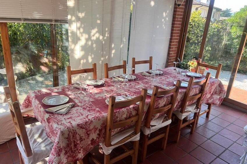 My veranda where my guests will be invited to taste the recipes 3