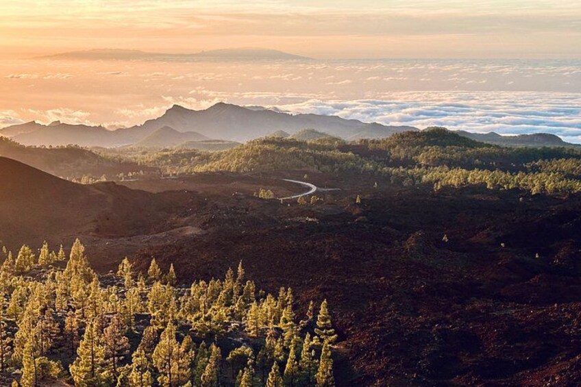Indescribable beauty! Sunset over the western area of Teide National Park. 2