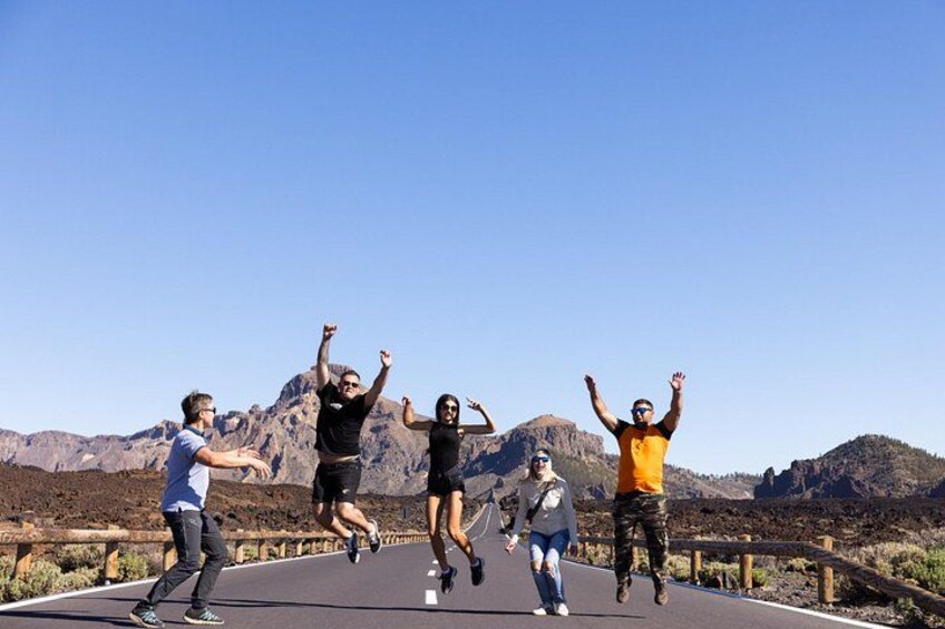 We are at the center of a massive caldera, with views resembling Arizona in America. 3