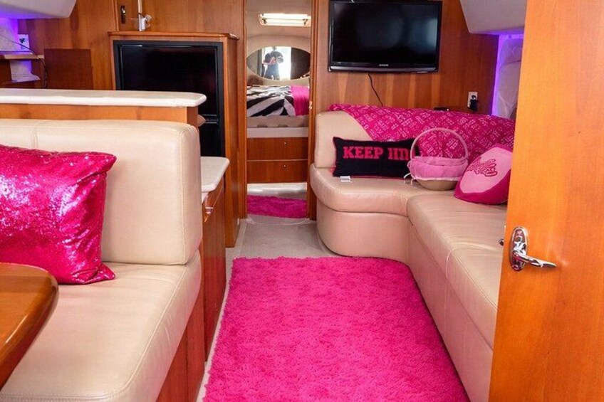 Barbie Pink Miami Yacht Rental 2 Free Jet skis Private Boat 2