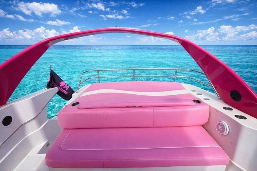 Barbie Pink Miami Yacht Rental 2 Free Jet skis Private Boat 2