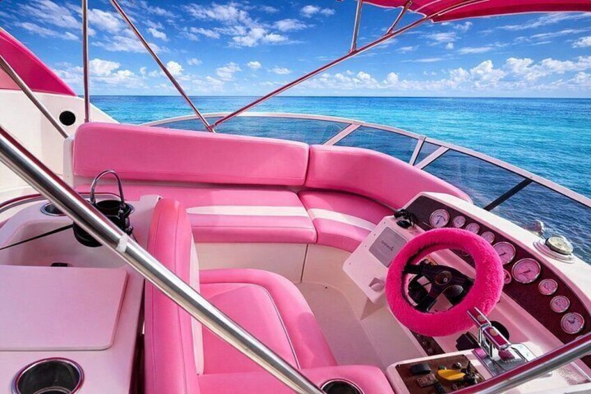 Barbie Pink Miami Yacht Rental 2 Free Jet skis Private Boat 2