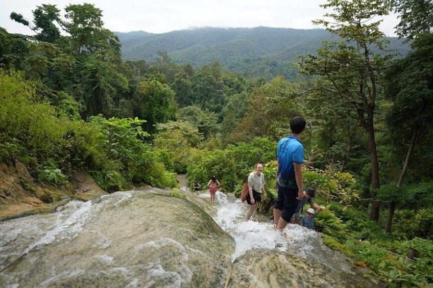 Land of Angels Waterfall-Temple-StickyWaterfall,Thai lunch Buffet 5