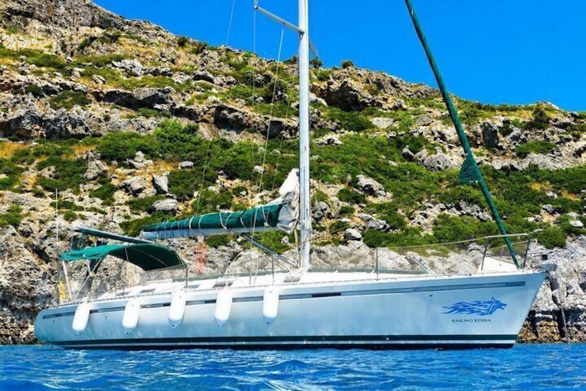 Rhodes Private Luxury Cruise MediterAsian Lunch Champagne coctail 3