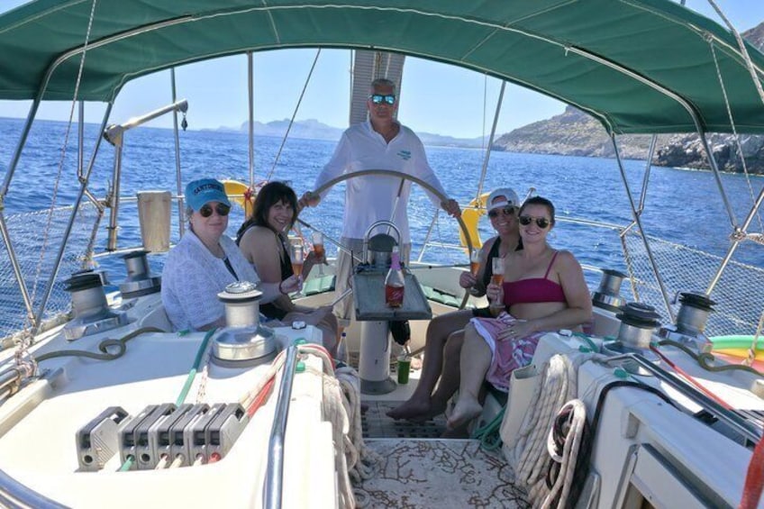 Rhodes Private Luxury Cruise MediterAsian Lunch Champagne coctail 2