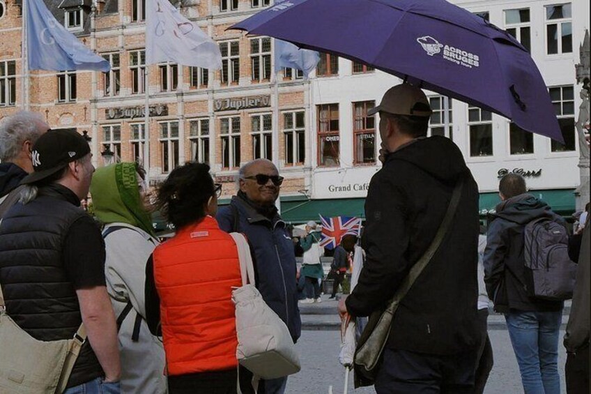 Across Bruges History Equals Fun with chocolate and waffle sample 3