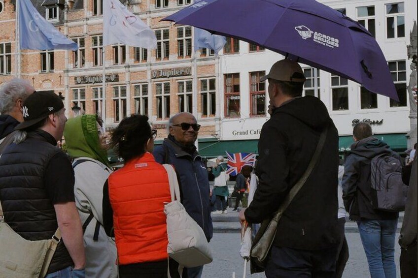 Across Bruges History Equals Fun with chocolate and waffle sample 2