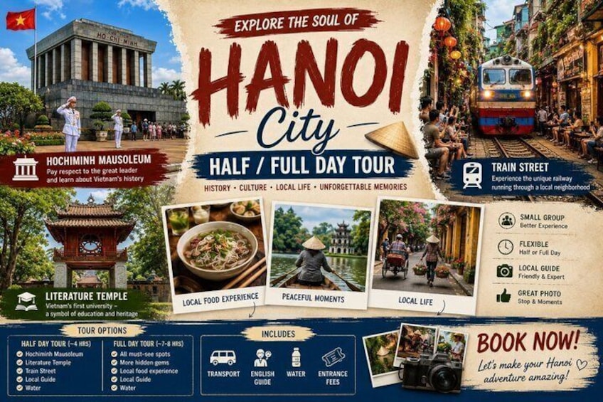 Full-Day Hanoi City Tour with Hidden Local Life Experience 1