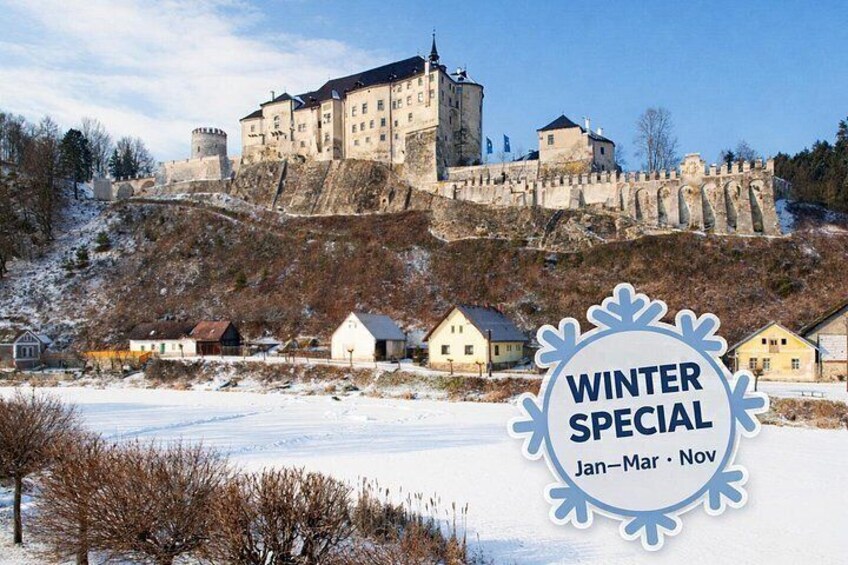 Special winter stop (Jan-Mar + Nov) at one of the oldest medieval castles in Czechia – Český Šternberk ❄️ 2