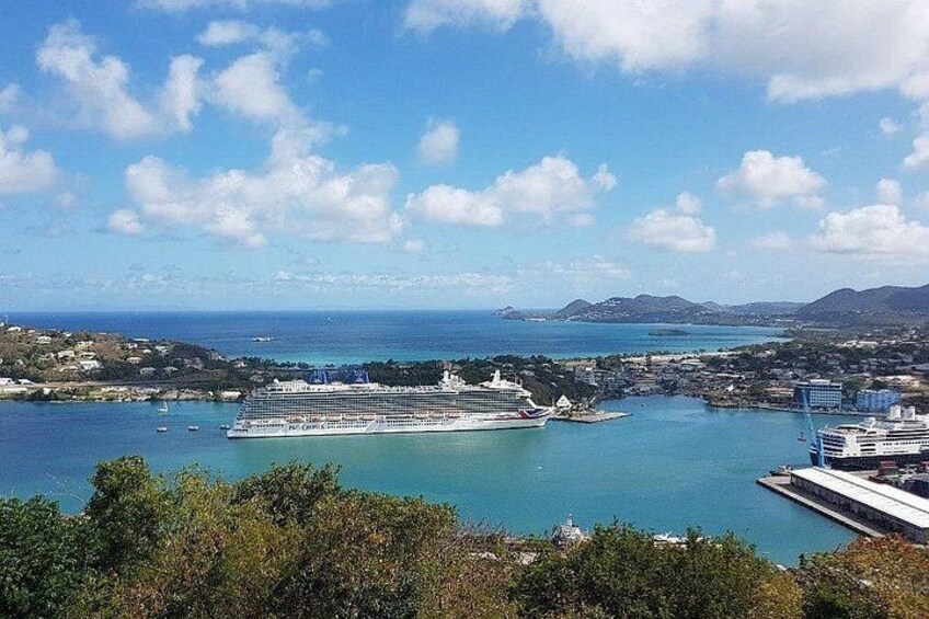 View of Castries from the Morne Lay By 3