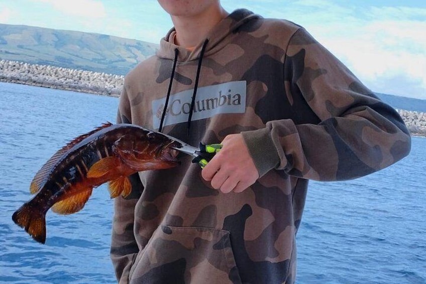 Boat trip and fishing southeast of Terceira Island 4h max. 6px 2