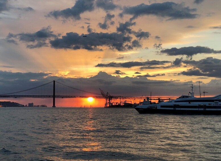 Picture 12 for Activity Lisbon: Private Sunset Sailing Tour with Champagne