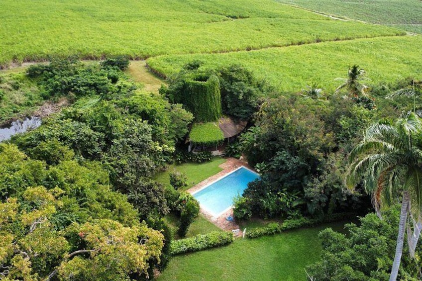 An aerial view of our historic mill wall 4